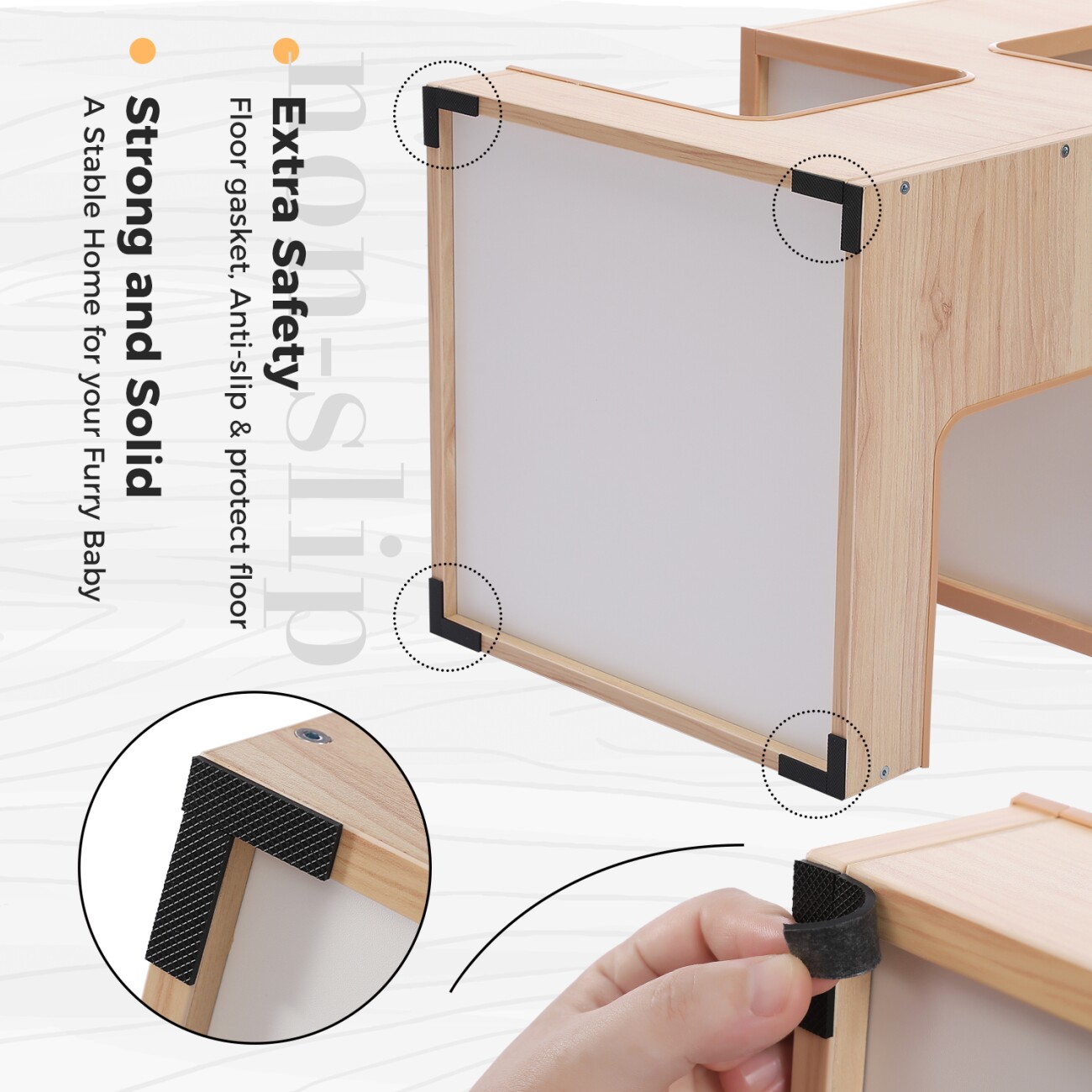 Pawz Road Kratzbaum Holz 2-stöckig beige