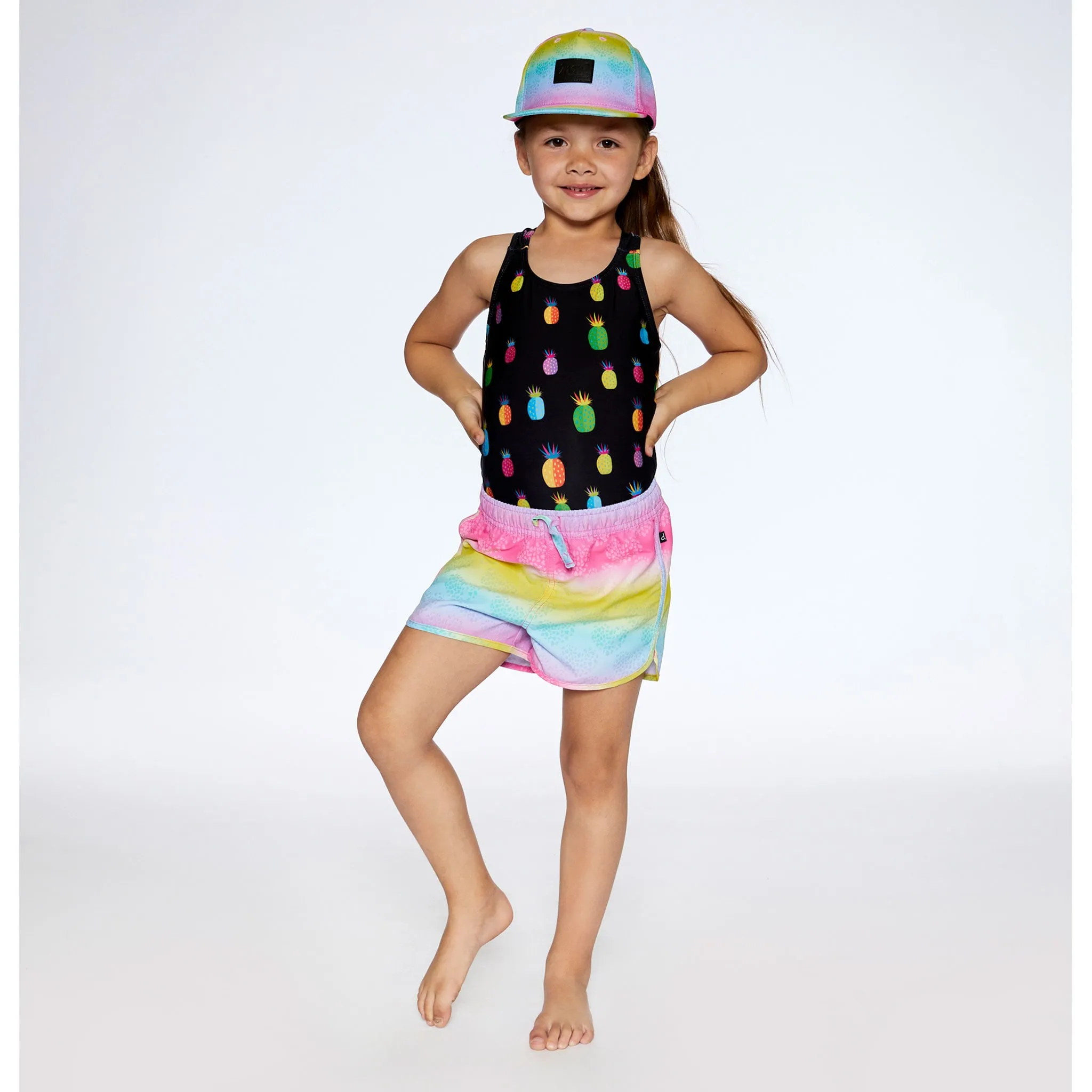 Deux par Deux Maillot Short Arc En Ciel 2-6ans