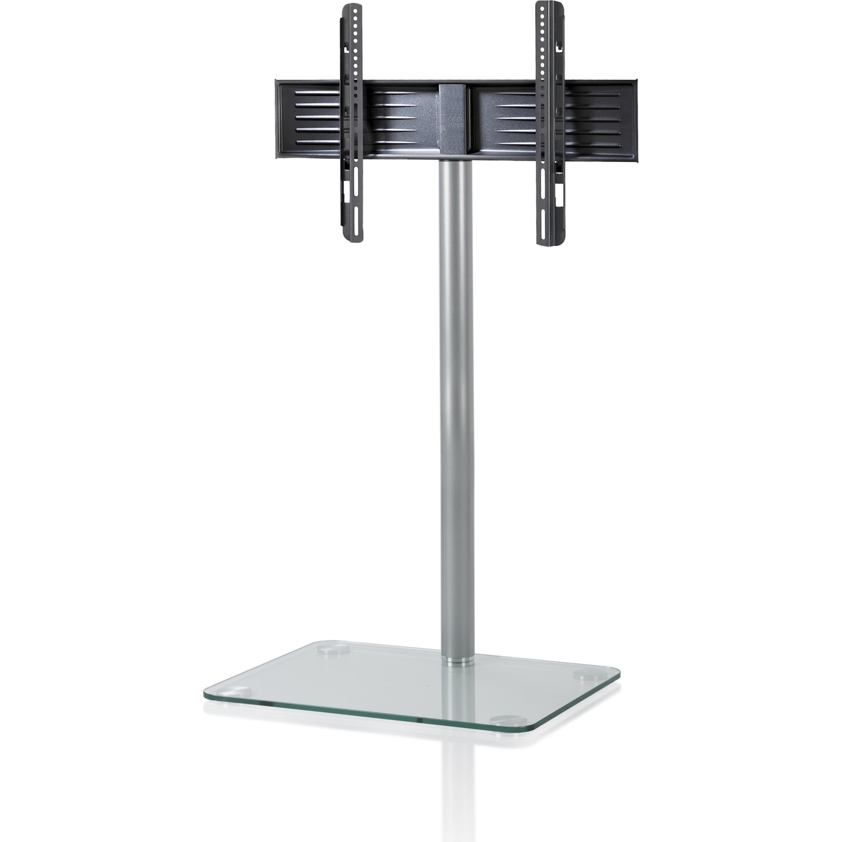 VCM Universal TV VESA Standfuß Ständer Fernseh Rack Alu Glas Alani