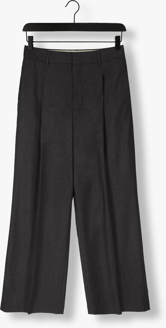SCOTCH & SODA grijze scotch & soda wijde broek rose pleated high-rise wide leg pant