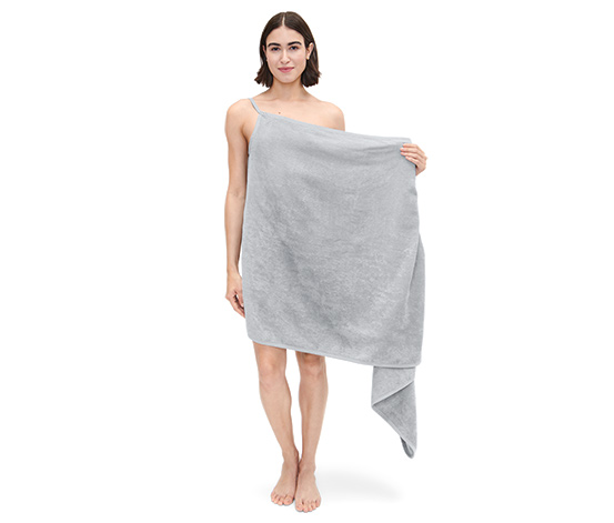 Handtuch-Kleid, grau