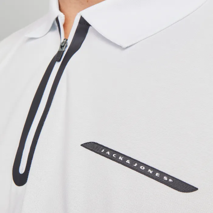 Jack & Jones Core Fusion Pique Zip Polo Heren