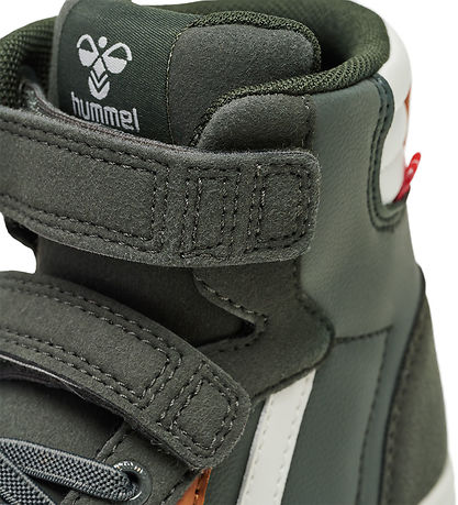 Hummel Stiefel - Schlanker Stadil Leather High Jr - Forest Nacht