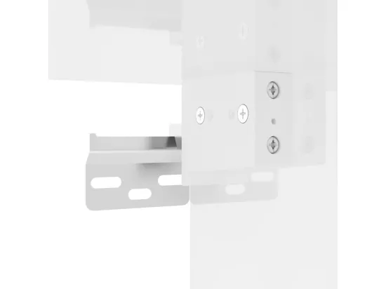 Ensemble de meubles de salle de bain 3 pcs blanc brillant