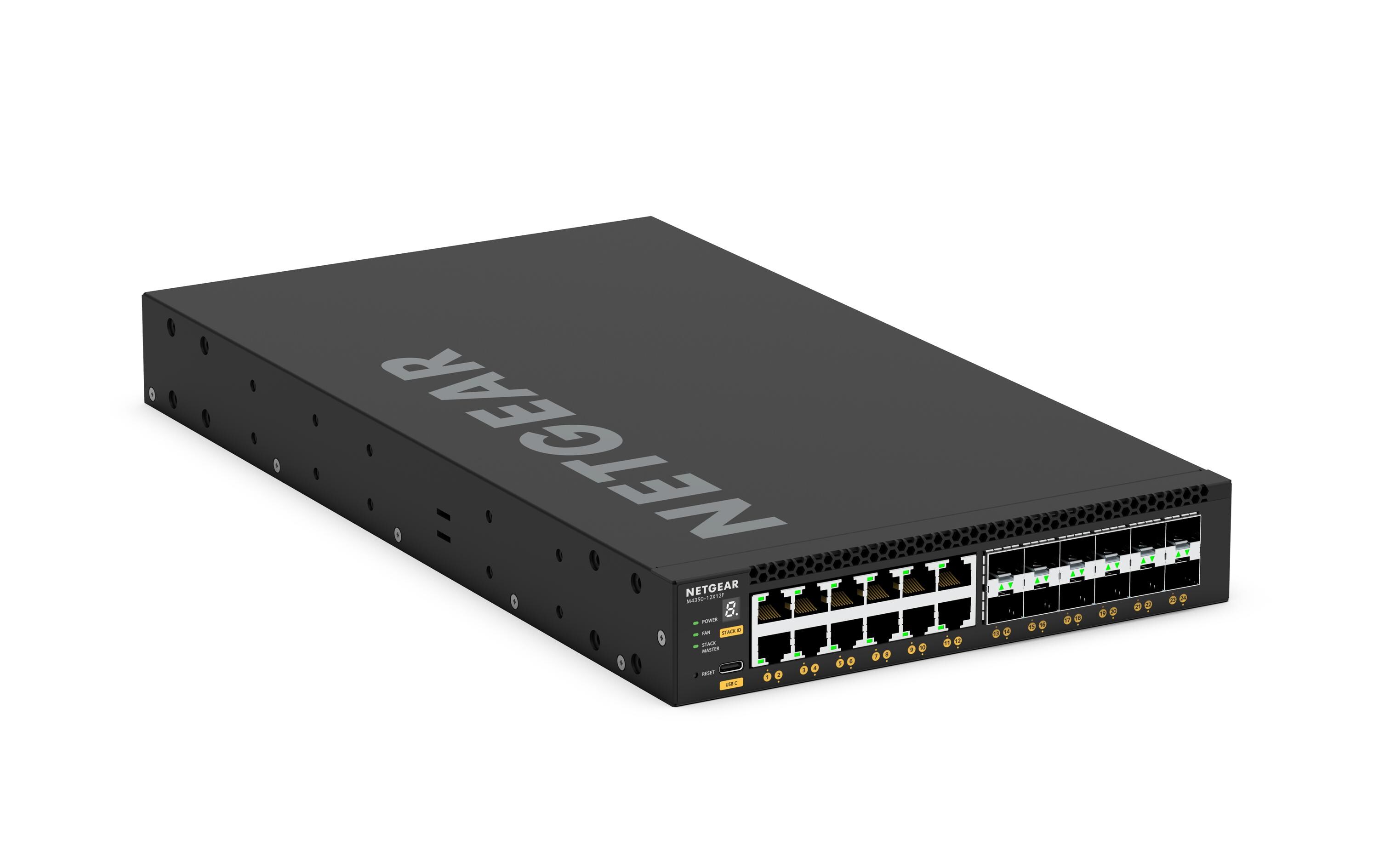 SFP+ Switch XSM4324 24 Port<br>12x 10G/Multi-Gig und 12x SFP+ (XSM4324) Managed Switch