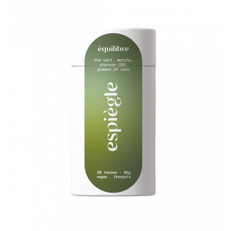 Equilibre Espiègle, Thé vert CBD Matcha et noix de coco
