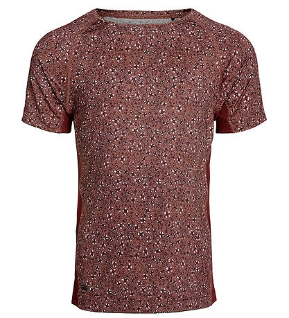 Rethinkit T-Shirt - Carla - Rose Brown Blumen