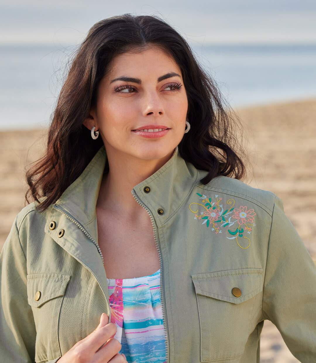Veste Saharienne Brodée