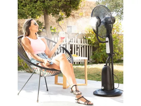 Ventilateur Brumisateur sur Pied avec Commande à Distance Mistinn InnovaGoods