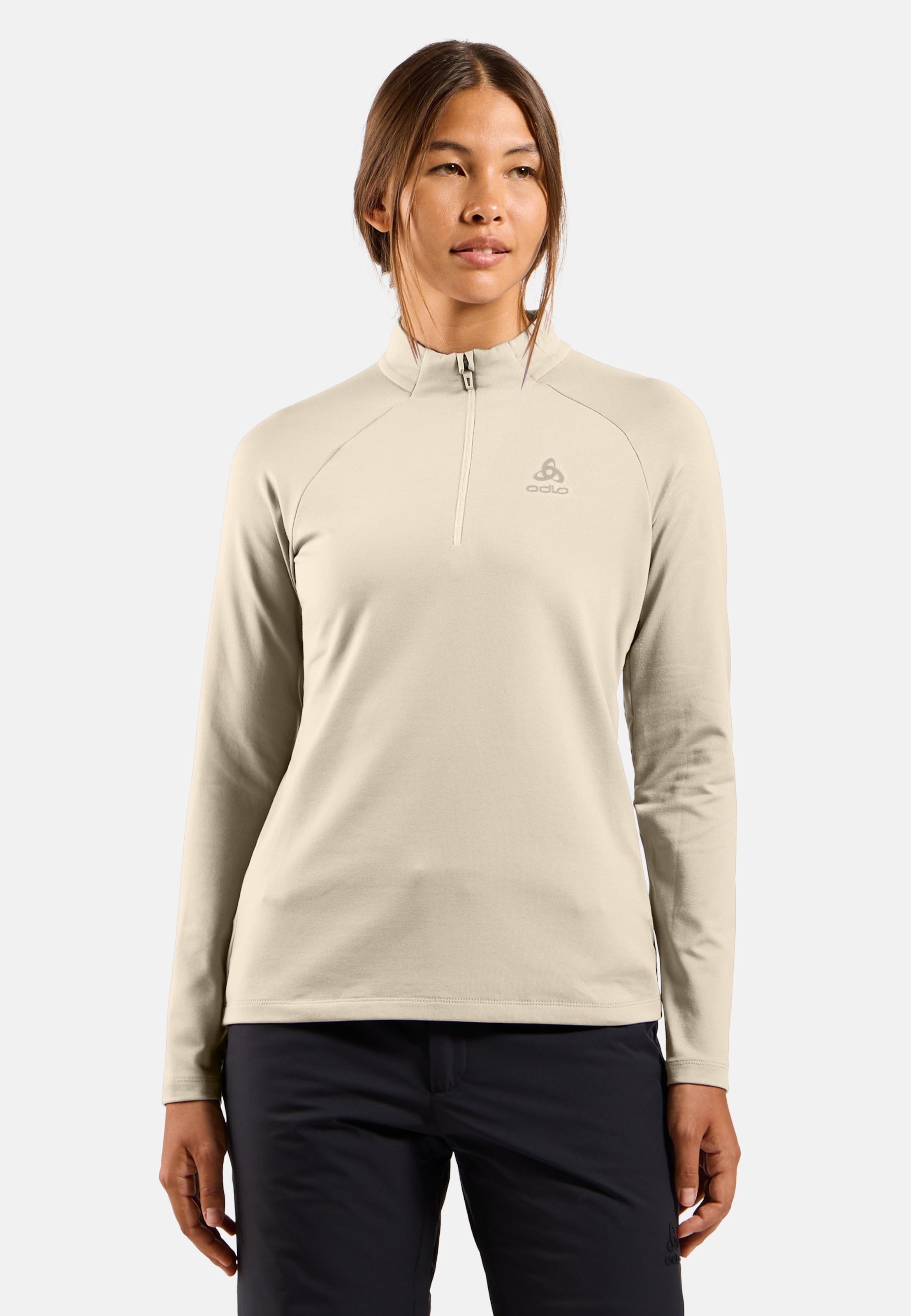 Essentials Light Mid Layer mit Halbreissverschluss in agate gray