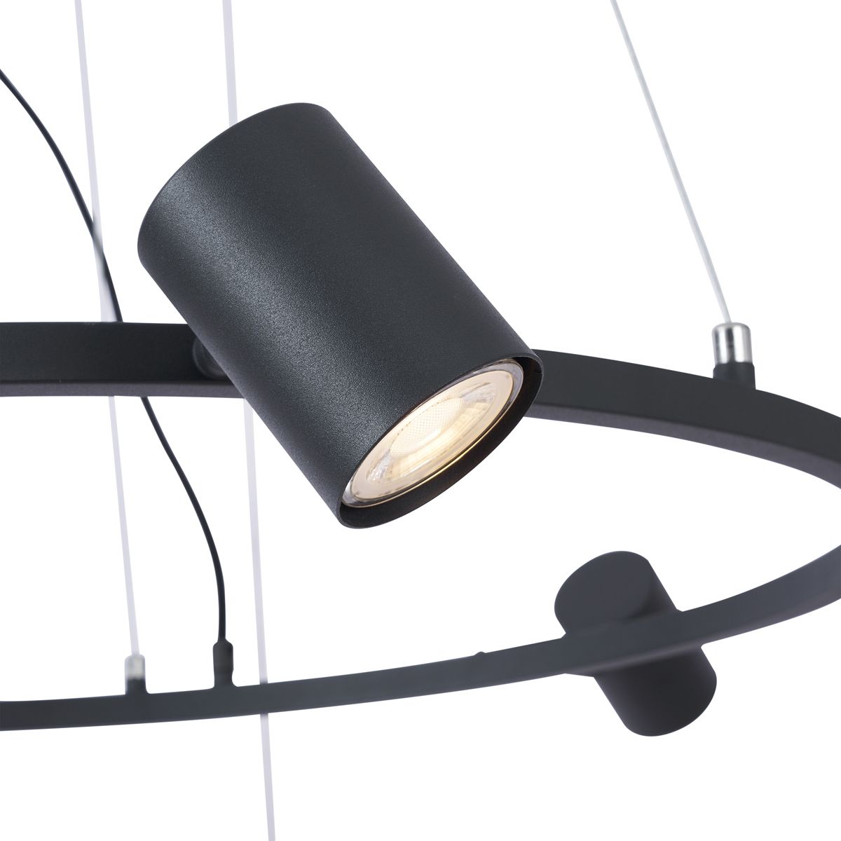 Moderne hanglamp zwart 6-lichts - Jeana Circle