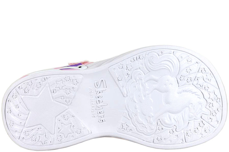 SKECHERS LIGHTS - MAJESTIC BLISS SANDAL I LYSERØDT TEKSTIL