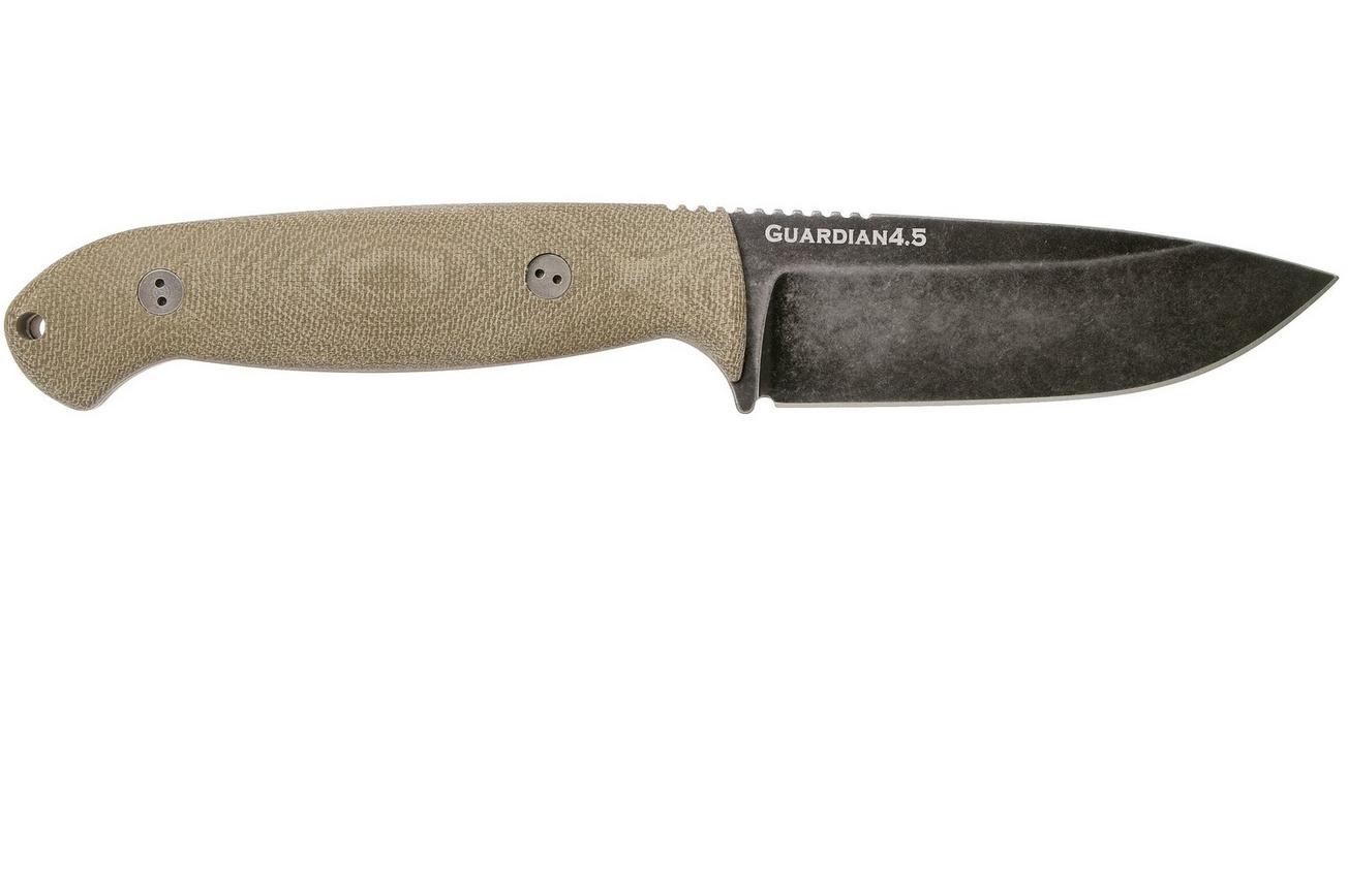 Bradford Guardian 4.5, 3D OD Green Micarta Guardian 4.5 CPM 3V, Sabre Nimbus 4.5S-102N