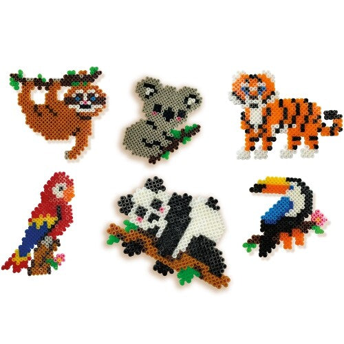 Ses creative strijkkralen jungle dieren