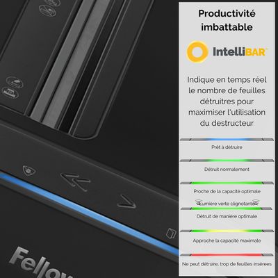 Fellowes Powershred LX211 - destructeur de documents coupe croisée microparticules - 15 feuilles - Corbeille 23 litres - noir