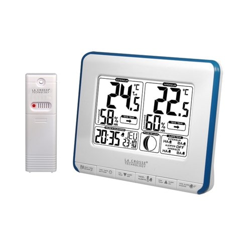 Station de temp, lune, alertes bleu