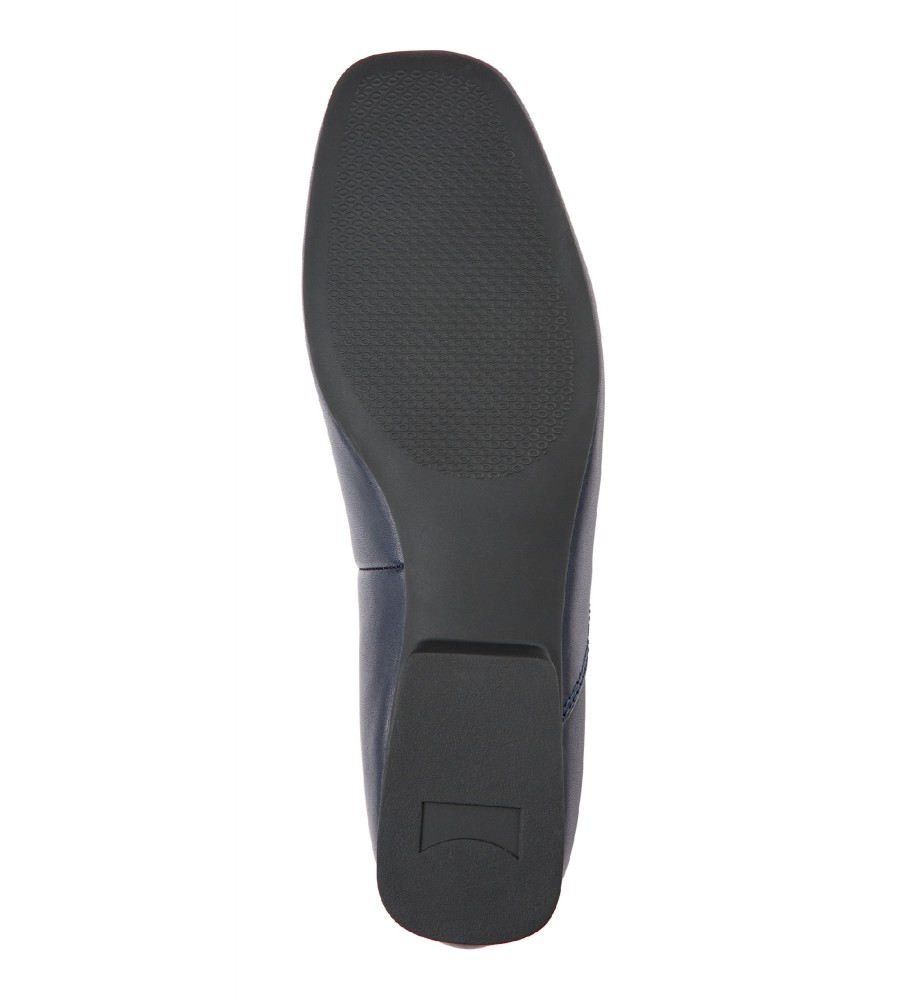Sapatilhas de Ballet Camper Myra em Couro Azul Marinho