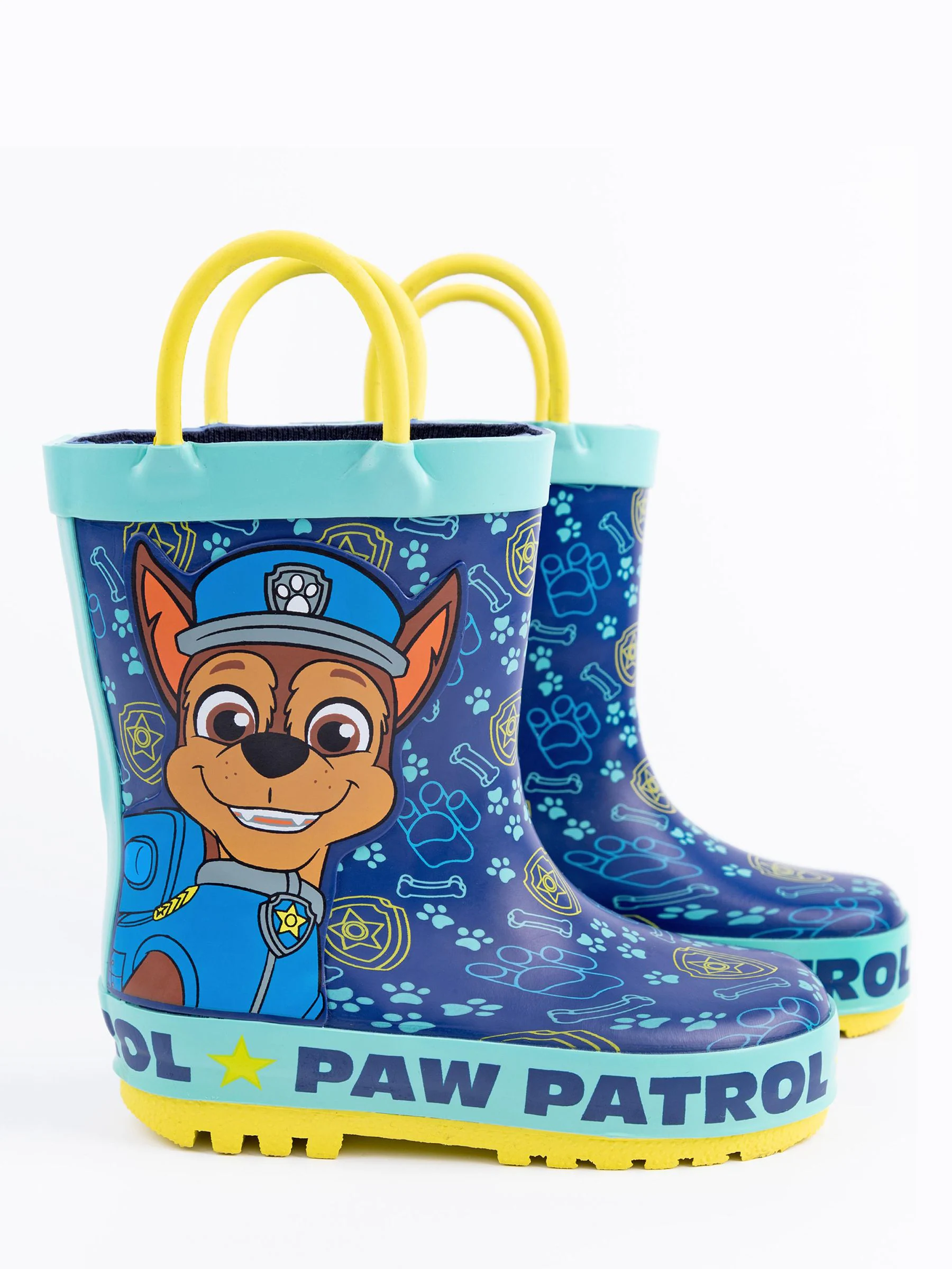 Vanilla Underground Paw Patrol Boys Chase regenlaarzen met print en hendels