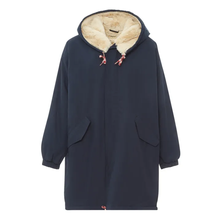 Bellerose Parka Fourrée Laos - Collection Femme  | Bleu marine