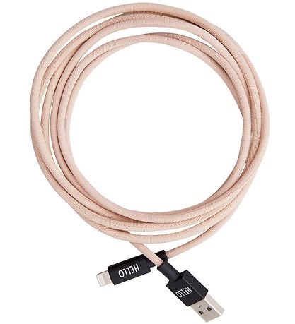 Design Letters Ladekabel - 3 Meter - Pink
