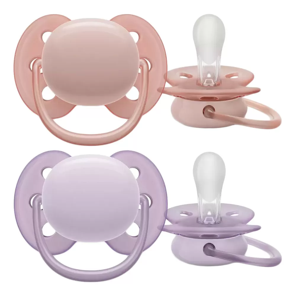 Philips Avent Ultra Soft 0-6 mdr. - Pink/Purple