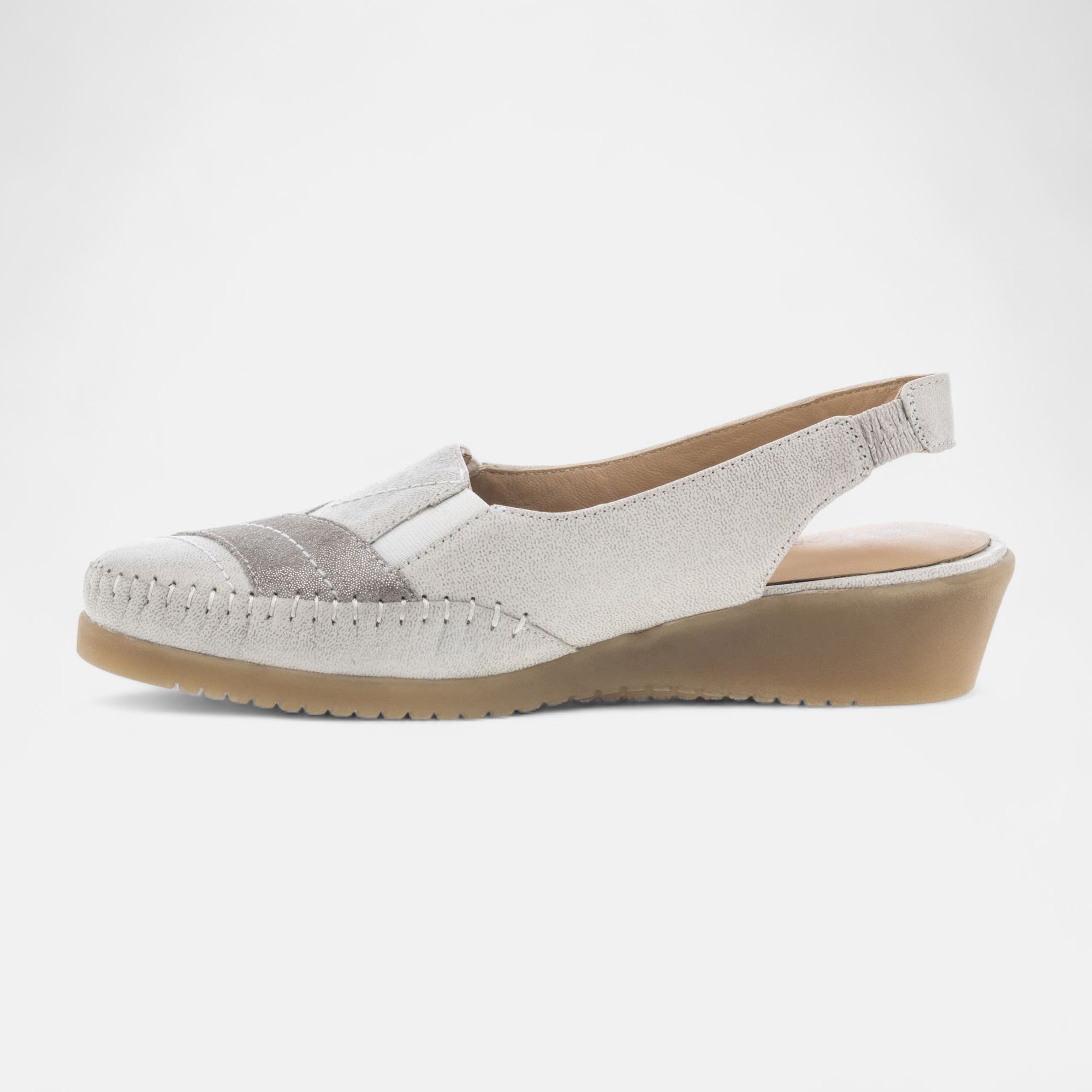 Escarpins pieds sensibles Femme en cuir blanc