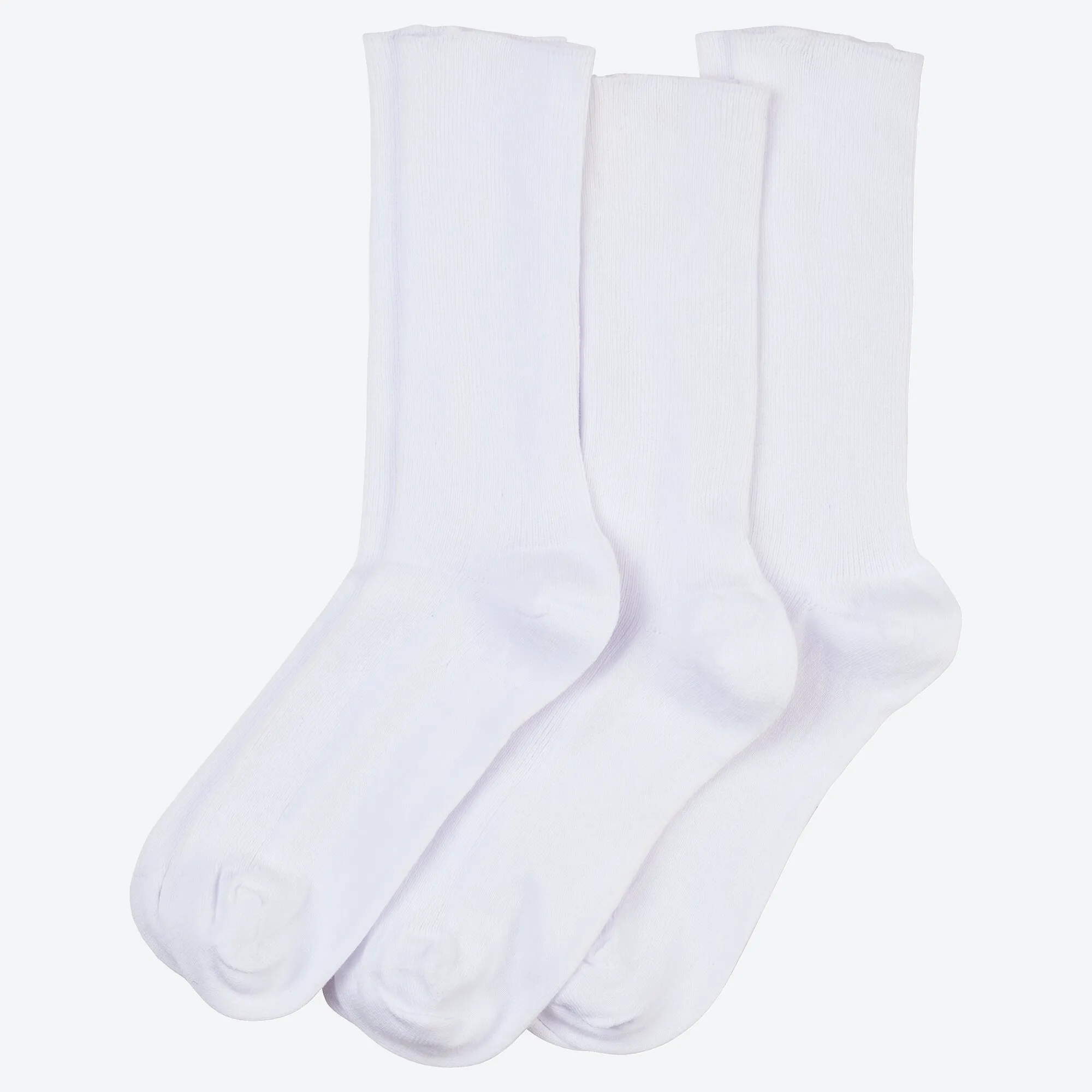 Unisex-Gesundheitssocken mit Ripp-Struktur, 3er-Pack