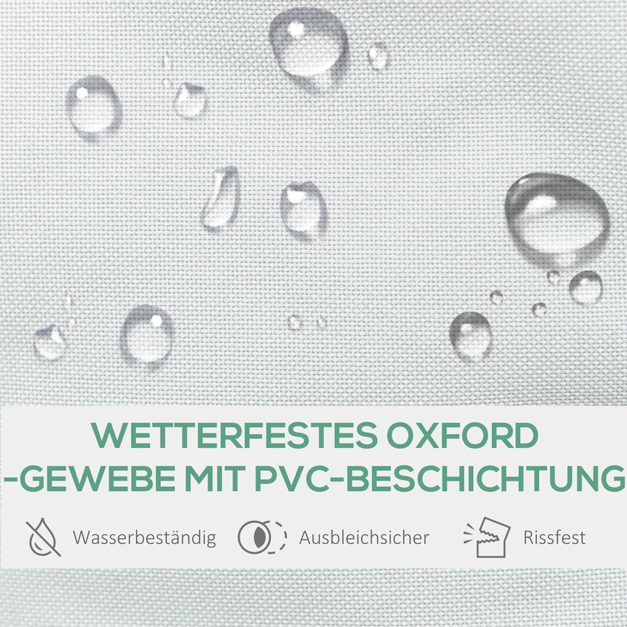 Outsunny Campingstuhl mit Getränkehalterung weiss, grün