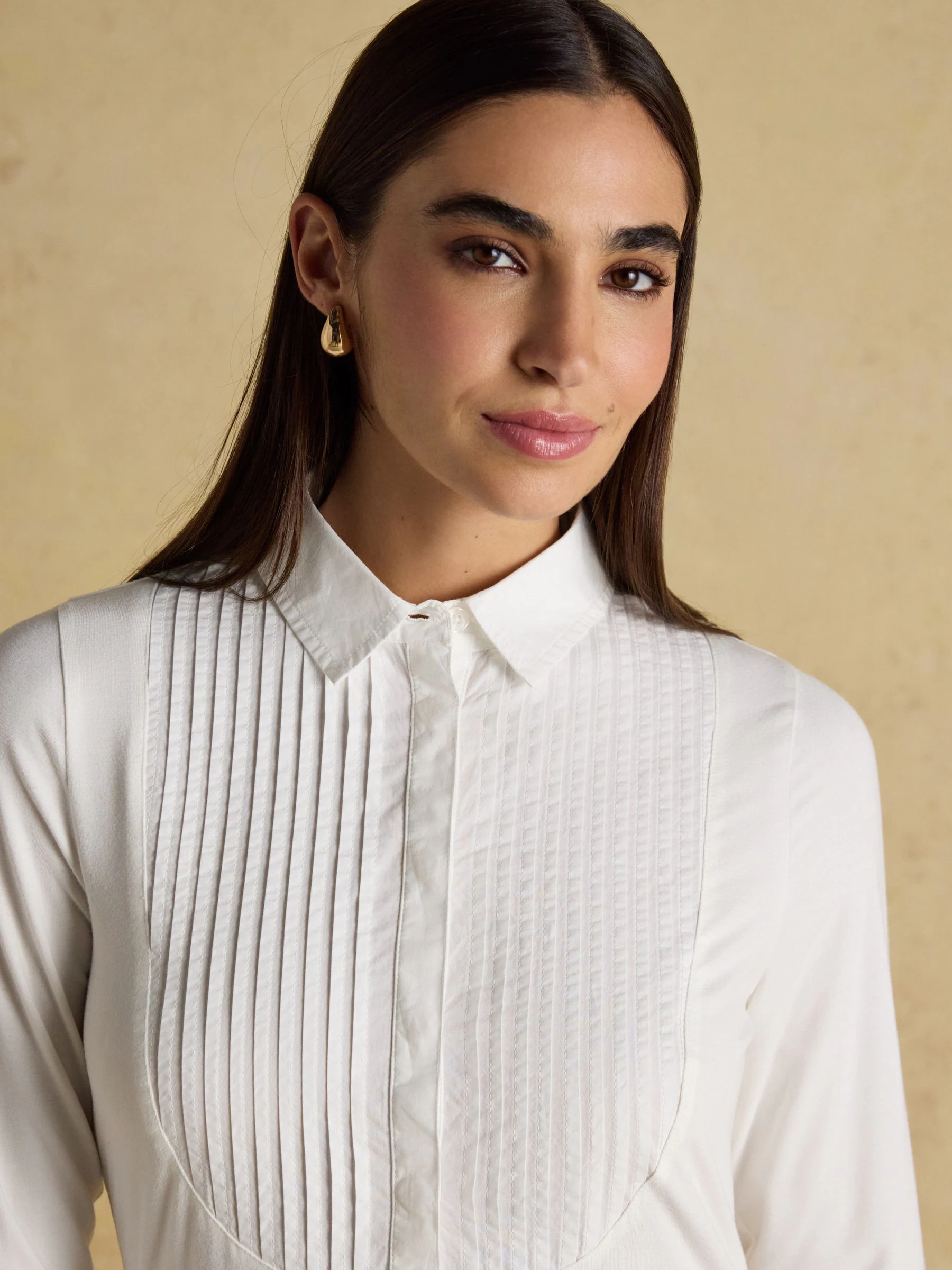 Joules Mila Long Sleeve Tuxedo Bib Shirt