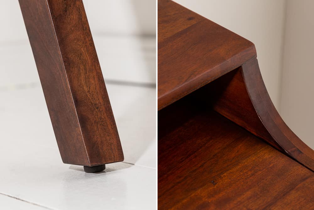 Massiver Sekretär MONSOON 100cm Akazie Schreibtisch Markant Finish