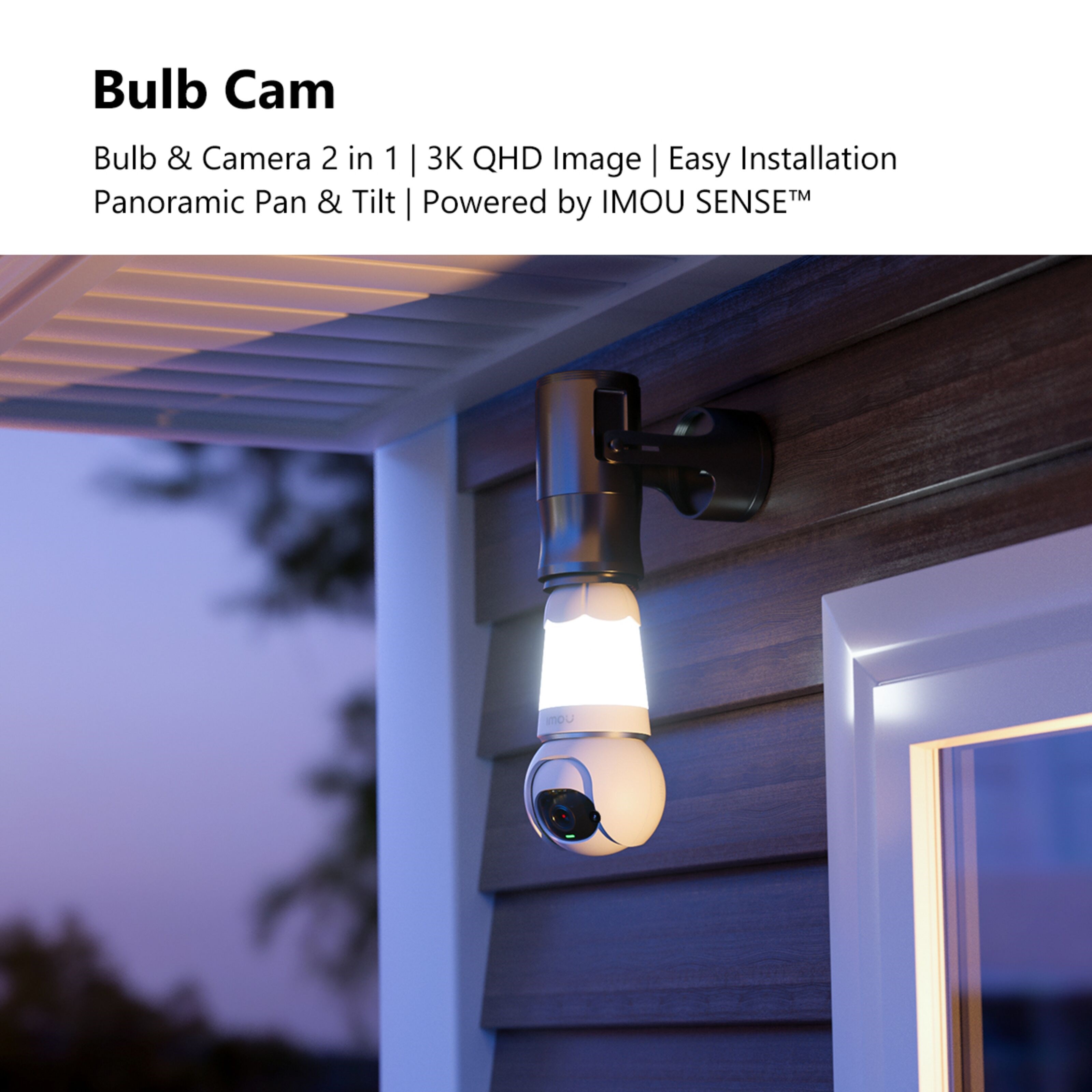 Imou Bulb Cam – LED-pære med overvåkingskamera