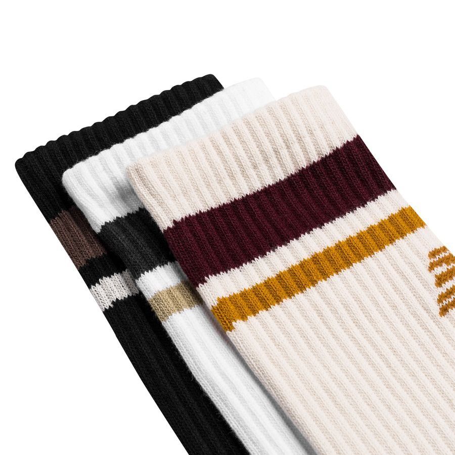 New Balance Chaussettes Essentials Pack de 3 - Blanc/Noir/Beige
