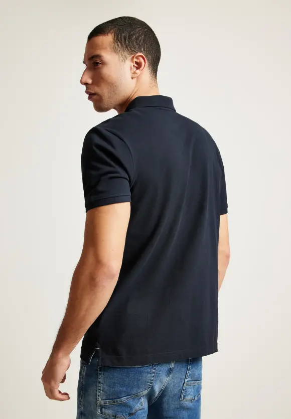 Piquée Poloshirt - deep sea blue