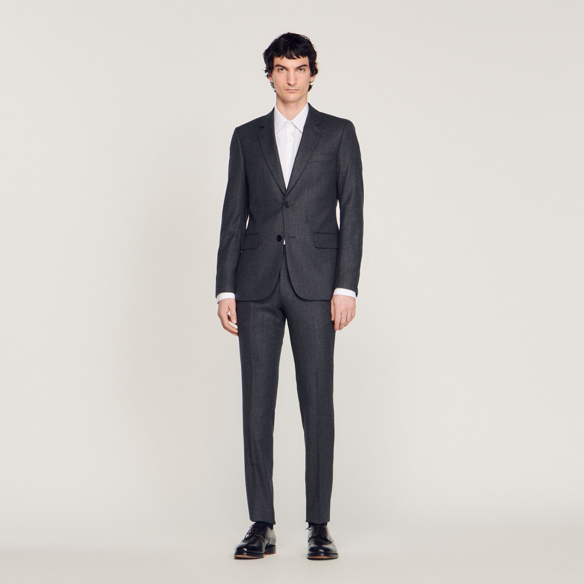 Veste de costume en flanelle
