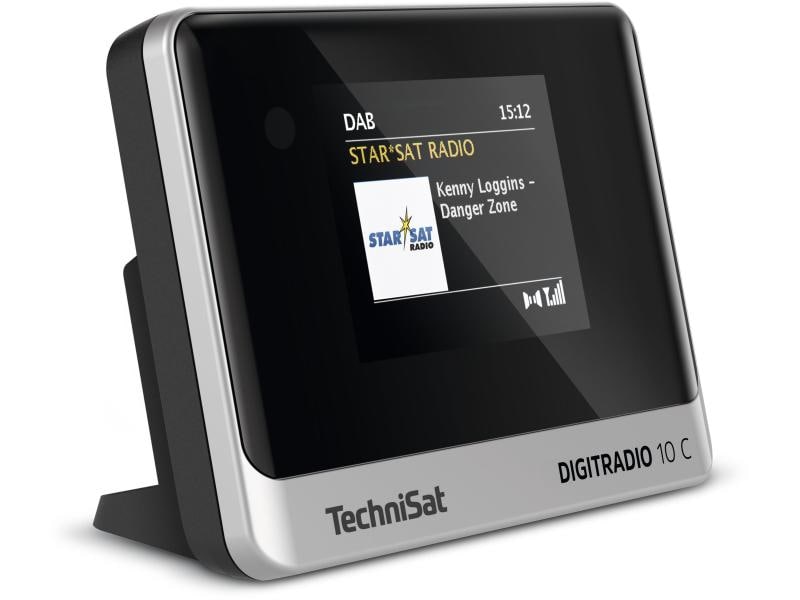 Technisat Radio-Tuner DigitRadio 10 C Schwarz/Silber DAB /UKW-Empfangsteil/Radioadapter mit Farbdisplay und Bluetooth-Audiostreaming