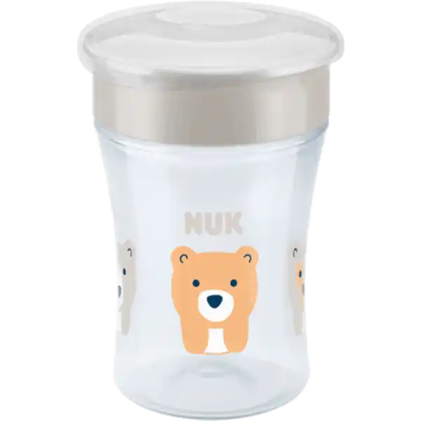 Trinklernbecher Magic Cup mit Trinkrand und Deckel, 230ml