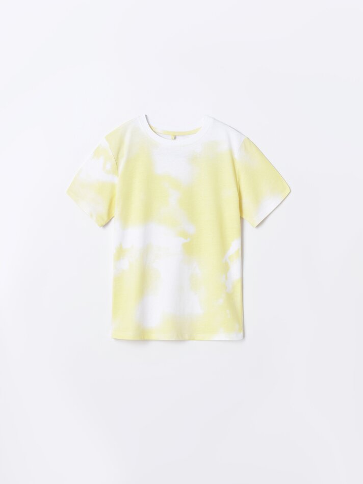 Pacote com 4 camisetas de manga curta sortidas - Verde Fluorescente