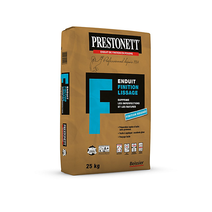 Enduit de finition lissage Prestonett 25kg