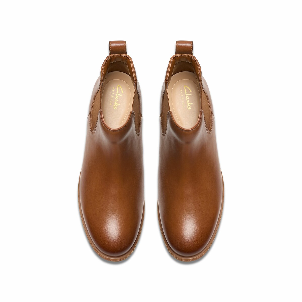 CLARKS<br>Botas Chelsea de Couro Havisham