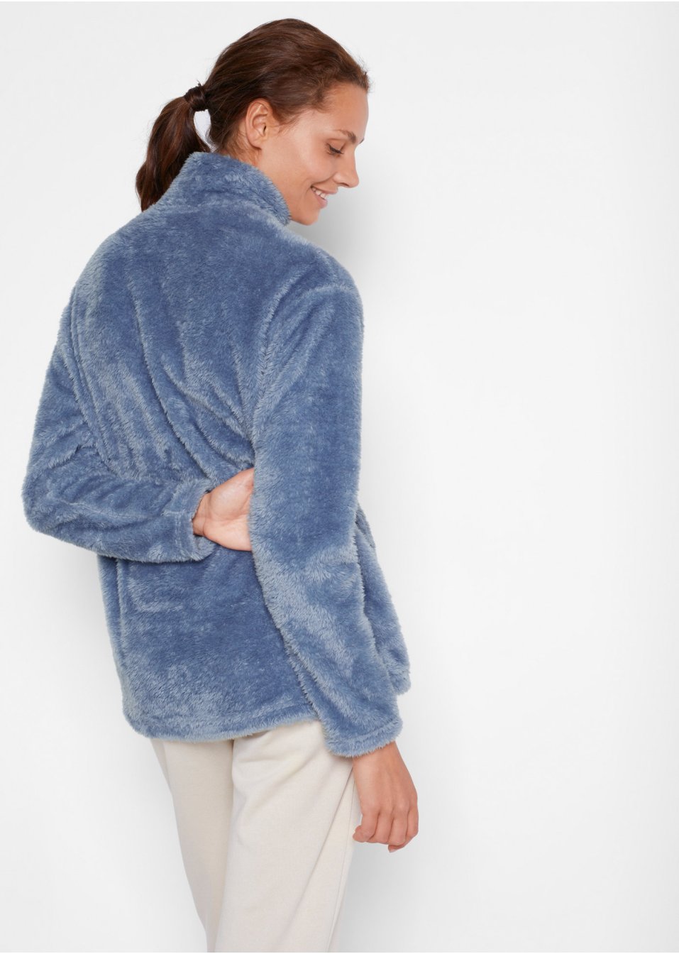 Pull en polaire douillet, manches longues