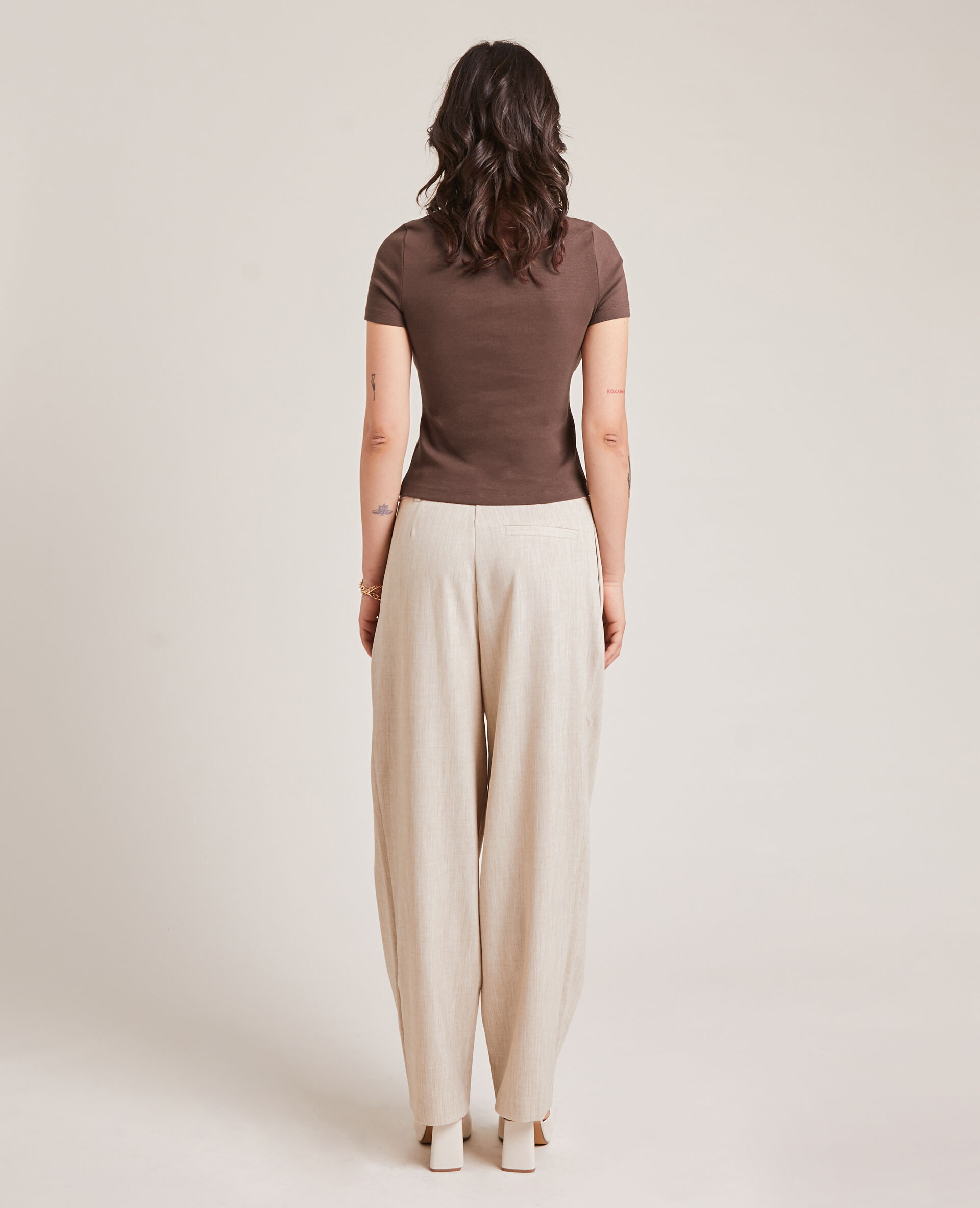 Top forme polo - Marron