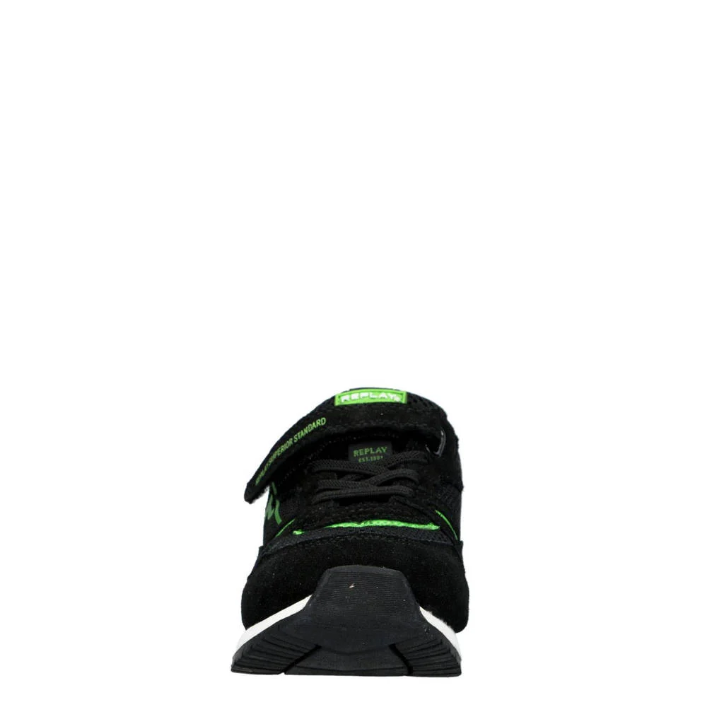 REPLAY Shoot jr 11suède sneakers zwart