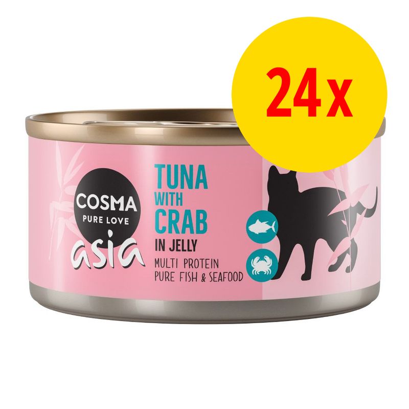 Lot Cosma Thai/Asia en gelée 24 x 170 g