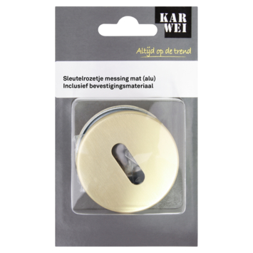 KARWEI sleutel rozet rond messing (aluminium)