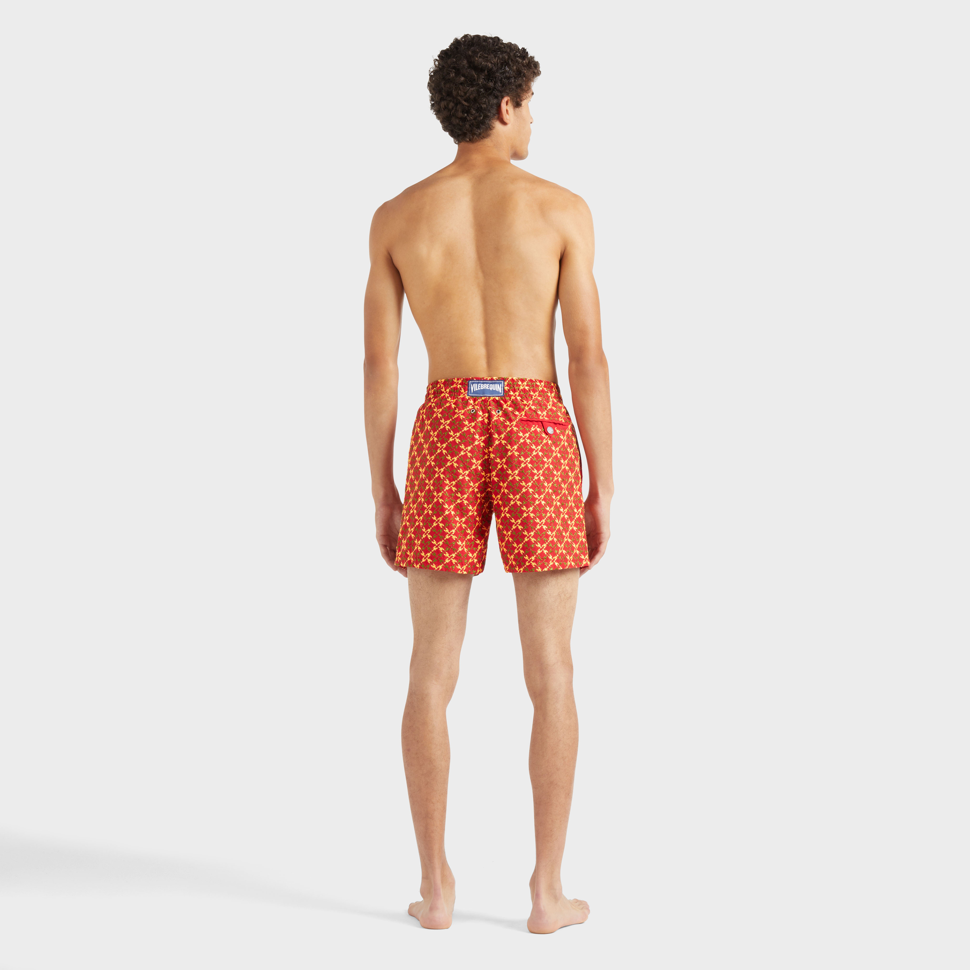 Maillot de bain homme brodé Homard Pixel - Edition Limitée