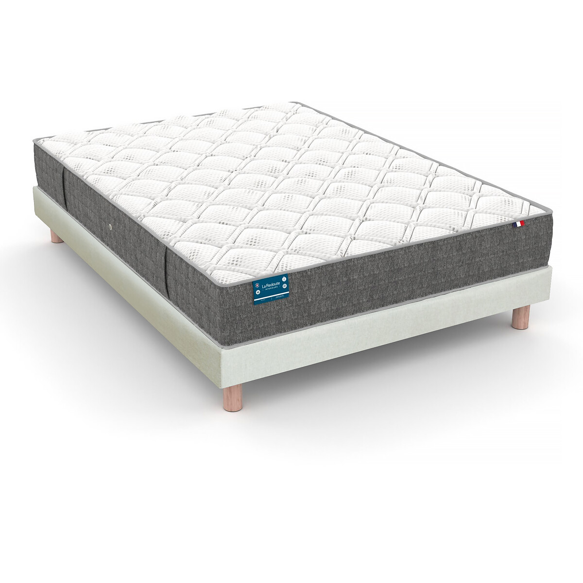 LA REDOUTE INTERIEURS<br>Colchão de látex 5 zonas Alt.20cm + conjunto base