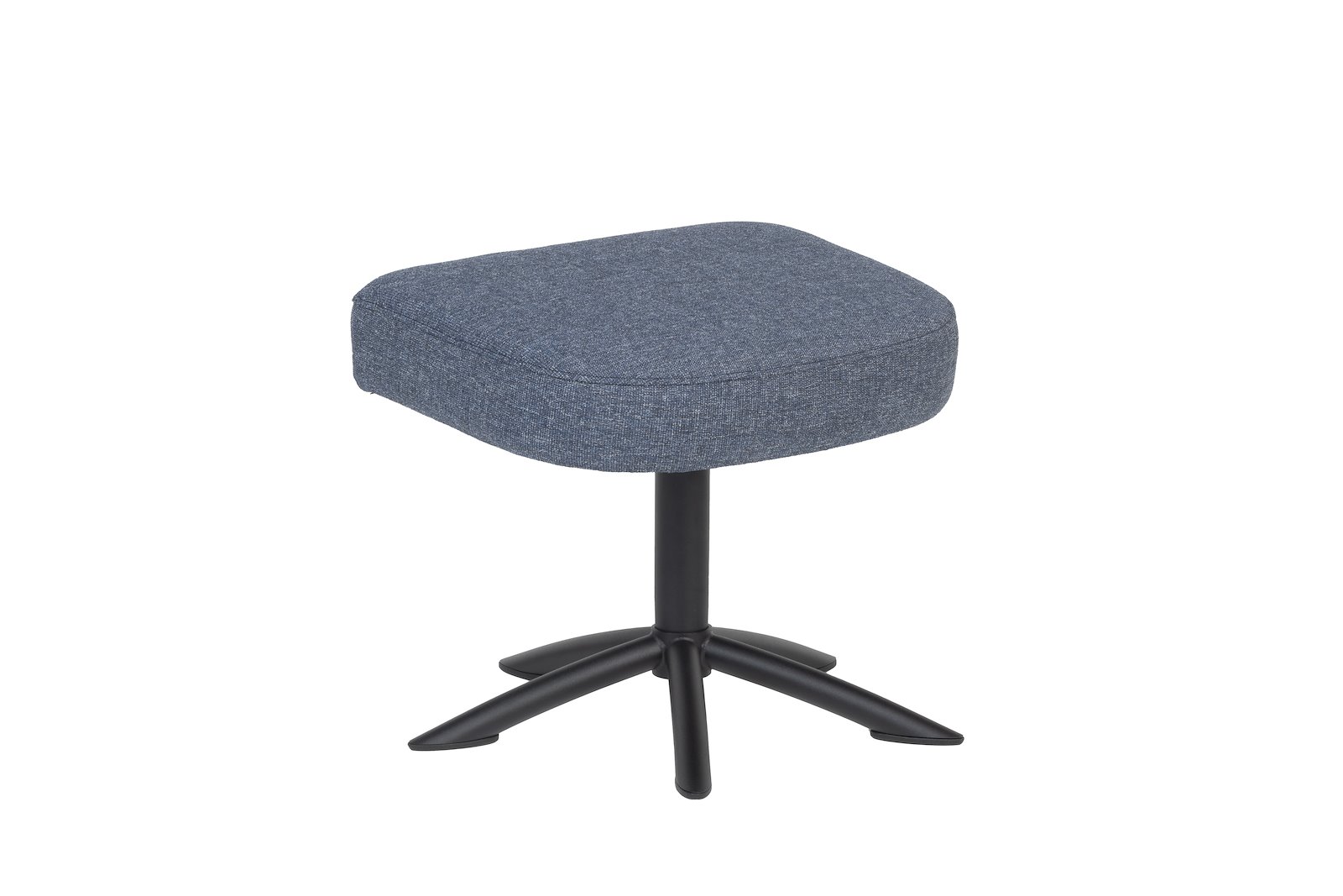 Sting krakk Tekstil Cabana Blue med sortlakkert S05 ben