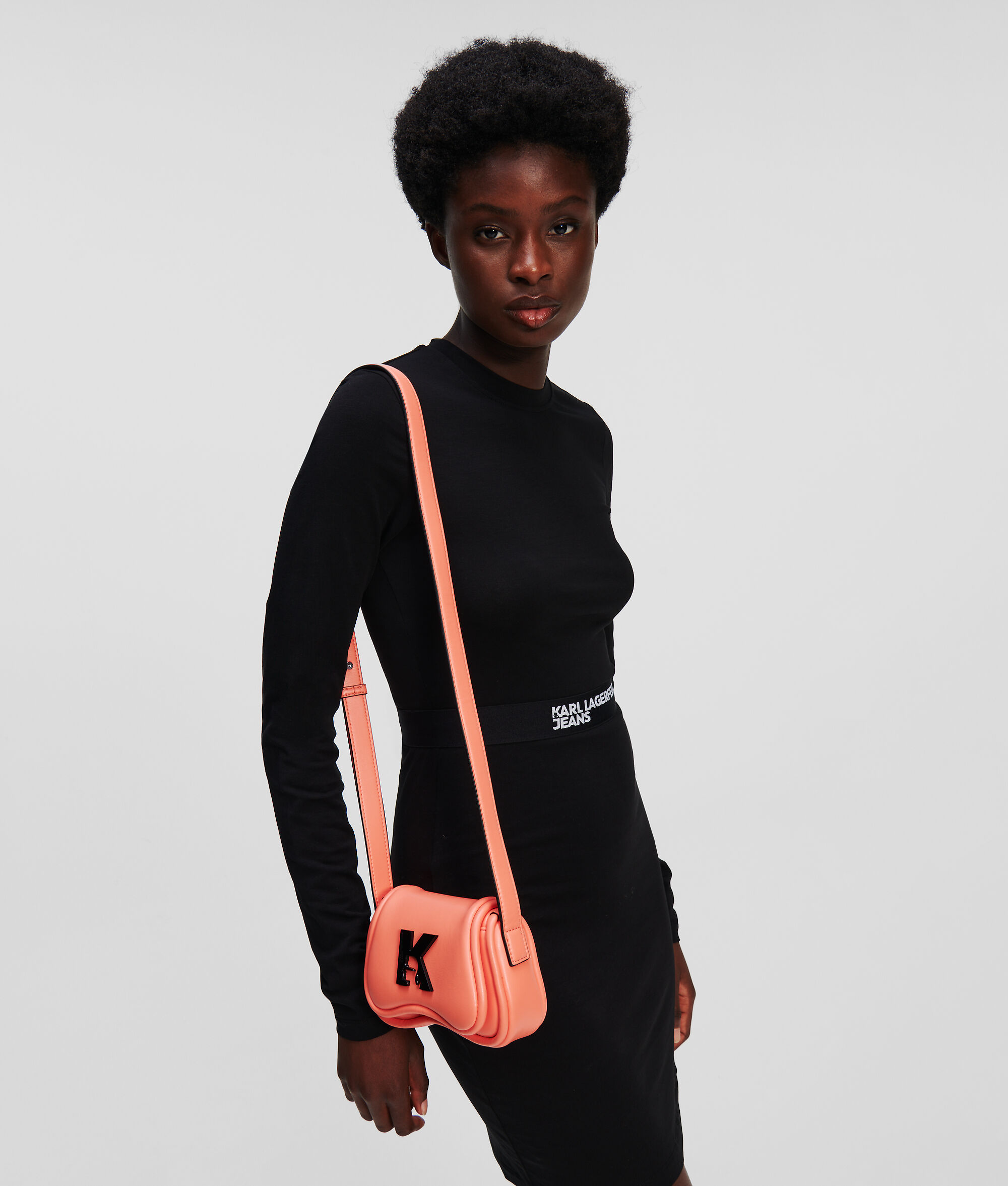 ROBE EN JERSEY À MANCHES LONGUES KLJ