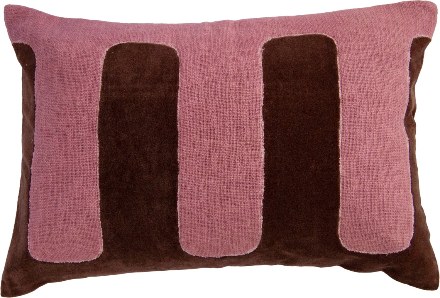 House of Nature sierkussen Fort Erie roze / bruin 60 x 40 x 3 cm