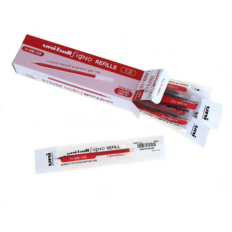 Uni-Ball Rollerballmine UMR-10, rot, 1 mm